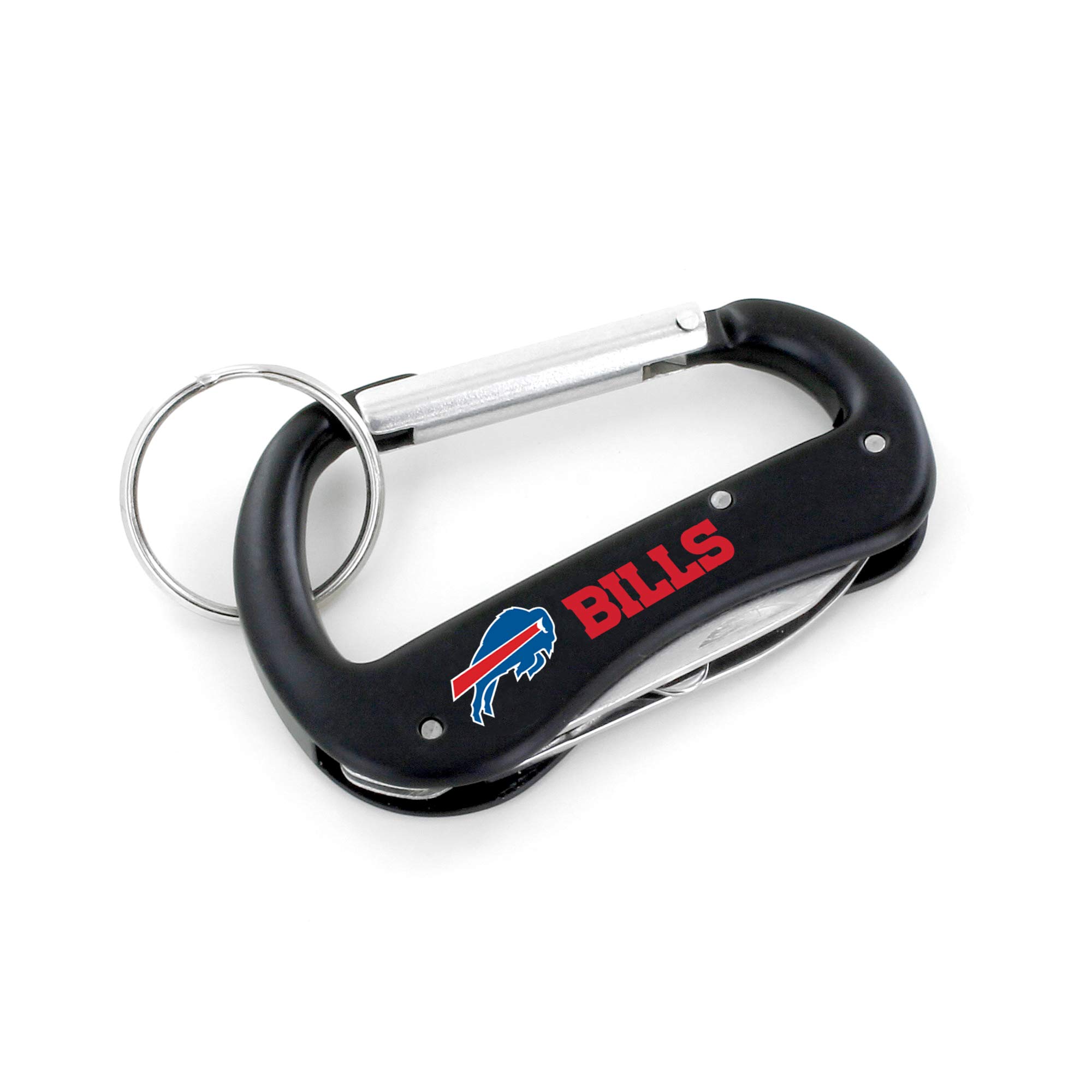 Aminco NFL Carabiner Multi Tool Keychain - 12-in-1 Compact Survival Tool for Camping, Hiking, Outdoor Adventures & Everyday Carry (EDC)
