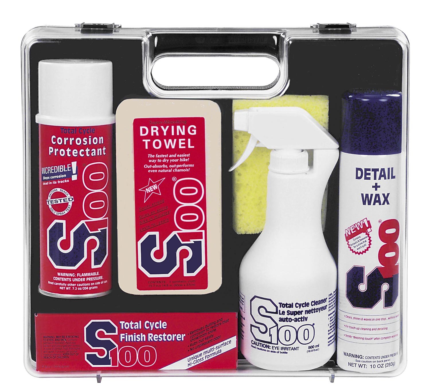 S100 Total Cycle Care Gift Set 535115 - Premium Motorcycle Maintenance Kit for Bike Cleaning & Protection - Perfect for Motorcycle Enthusiasts & DIY Bike Care