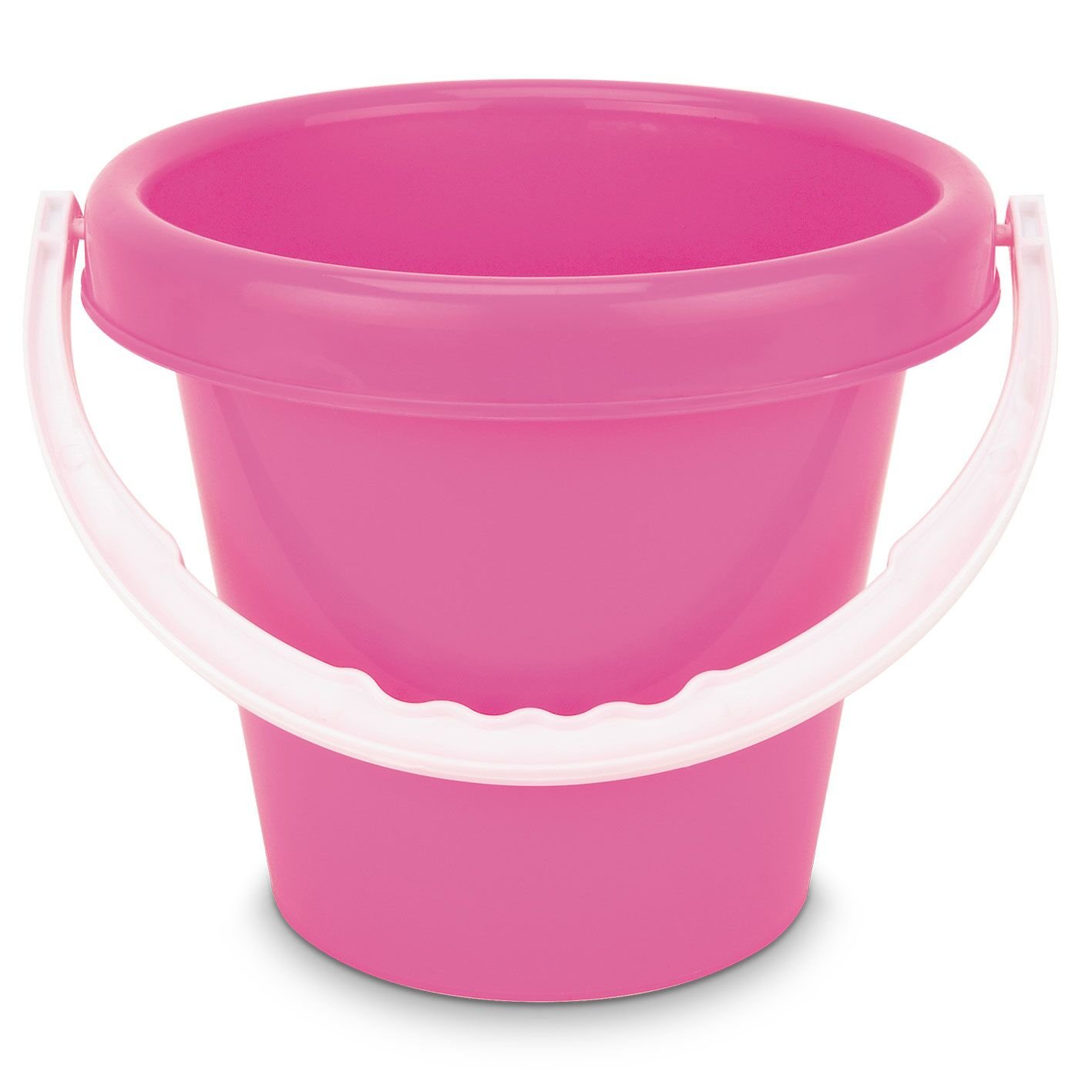 Vibrant Primary Colors Bucket - Red, Blue & Yellow Plastic Pail for Kids' Art Projects, Sand Play & Beach Activities
