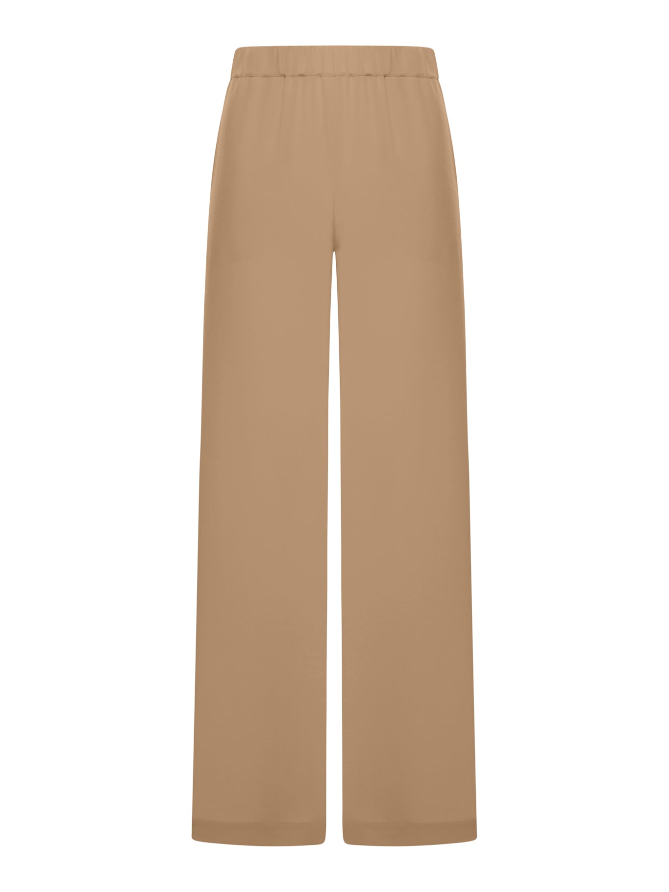 Max Mara Pure Crepe Women's Trousers in Brown (2521136018600 037nocciola) - Elegant Office Pants for Business & Formal Occasions