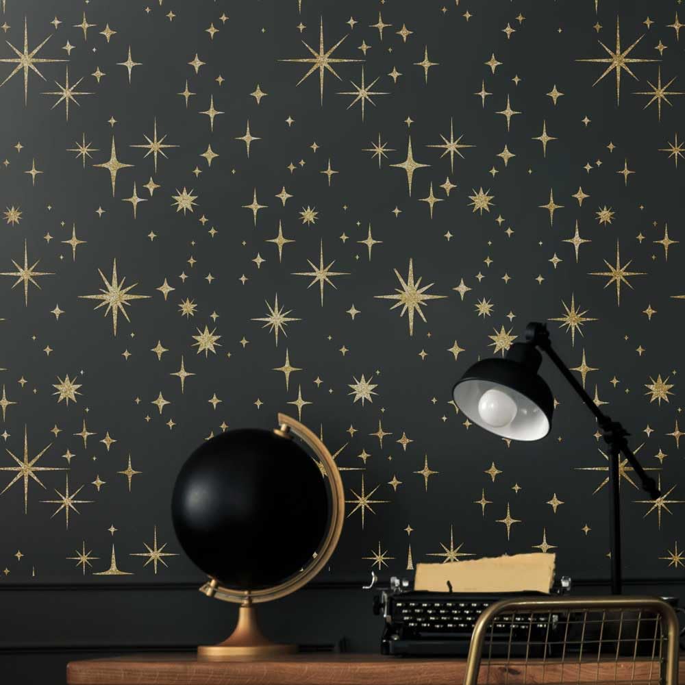 Night Stars Wall Stencils for Painting - Large DIY Cosmic Pattern Stencil Kit for Bedroom & Nursery Decor - Reusable Wall Art Templates for Home Painting Projects (Perfect for Kids Rooms, Ceiling Decor & Creative Wall Designs)