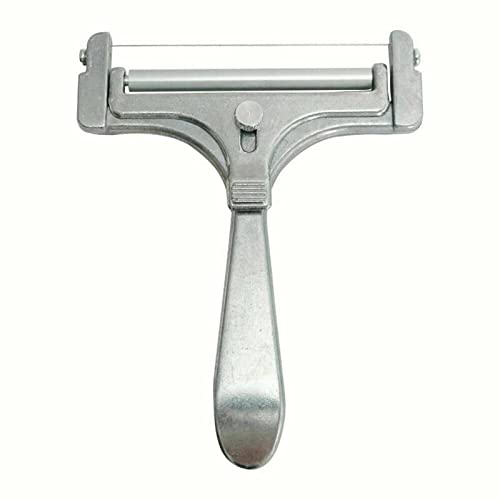Premium Stainless Steel Cheese Slicer with Adjustable Thickness - Wire Cheese Cutter for Perfect Slices - Kitchen Gadget for Cheese, Vegetables, Fruits & More - Ideal for Home Kitchens, Restaurants & Catering Services