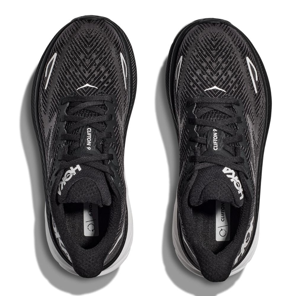 Hoka Women's Clifton 9 Wide Running Shoes - Lightweight Cushioned Sneakers for Road Running, Jogging & Walking - Comfortable Athletic Shoes for Women with Arch Support