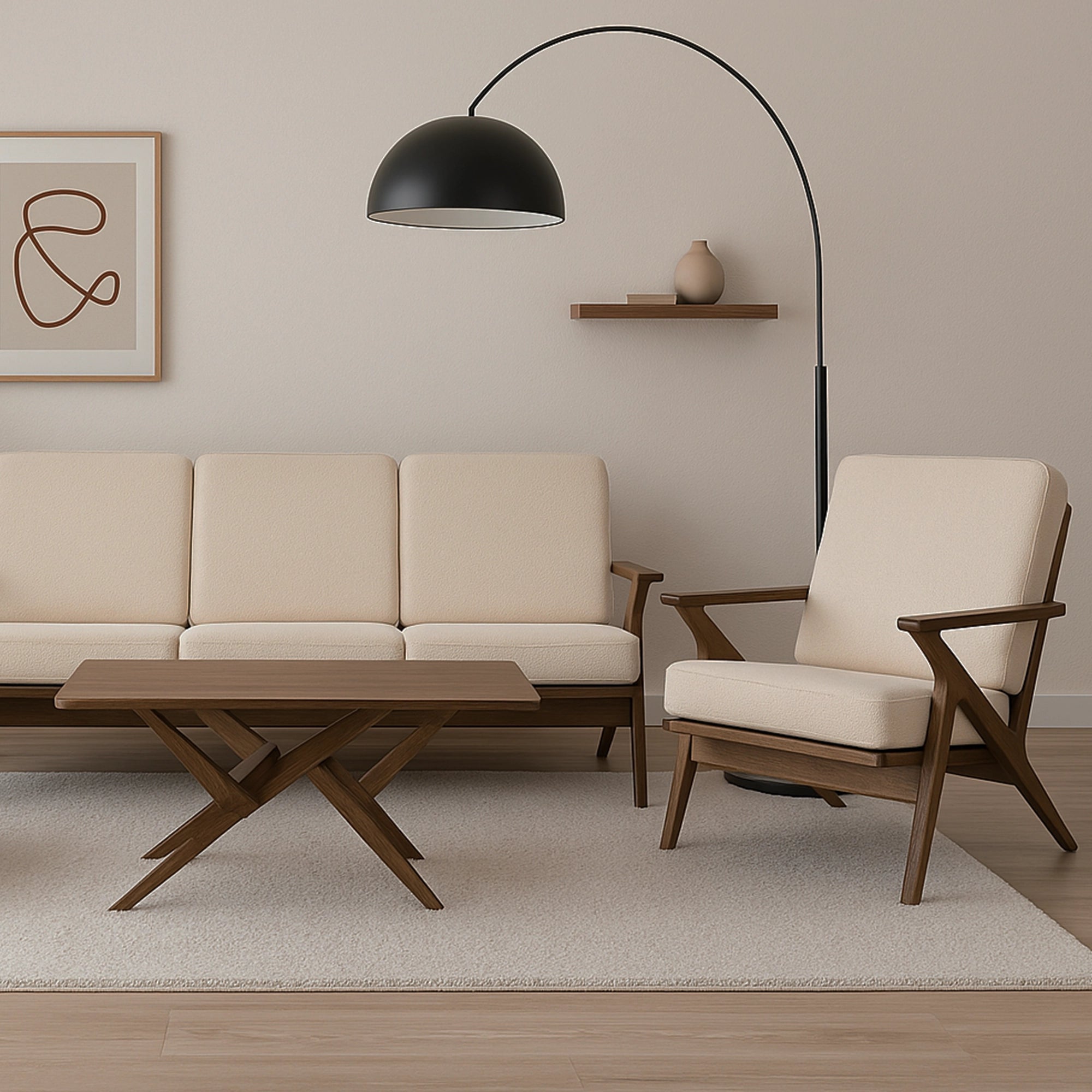 Niko 1 Seater Sofa - Compact Single Chair for Small Spaces | Perfect for Apartments, Dorms & Cozy Living Rooms