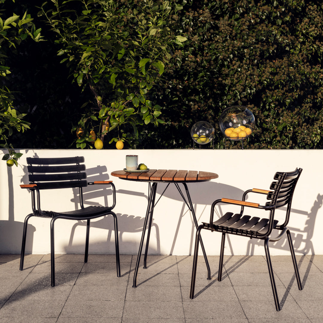 Outdoor Cafe Table - Weather-Resistant Round Bistro Table for Patio, Garden, and Restaurant Use - Perfect for Dining, Relaxing, and Entertaining Outdoors