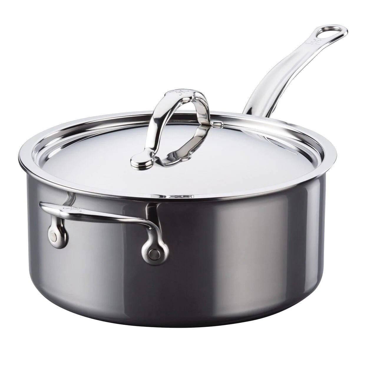 Premium Hestan Nanobond Nonstick Covered Saucepan 3 Quart - Ideal for Cooking Sauces, Soups & Stews at Home