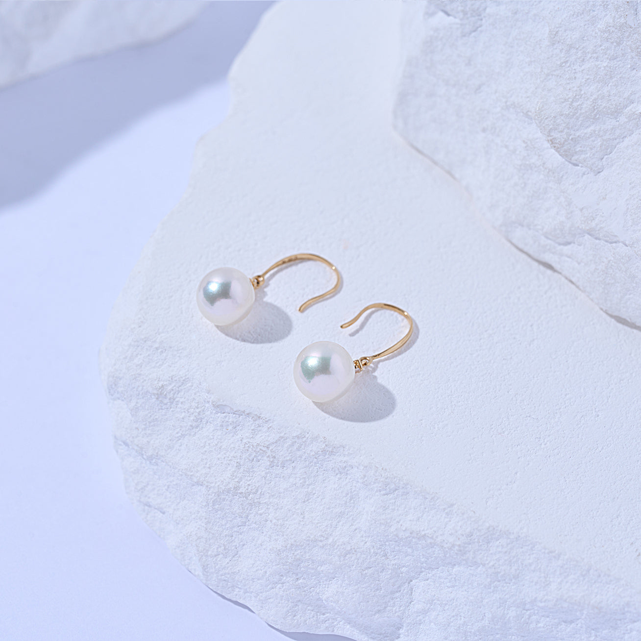 18K Gold Akoya Pearl Earrings - Classic Stud Earrings for Women, Genuine Japanese Pearls, Luxury Jewelry Gift for Her - Perfect for Weddings, Anniversaries & Special Occasions