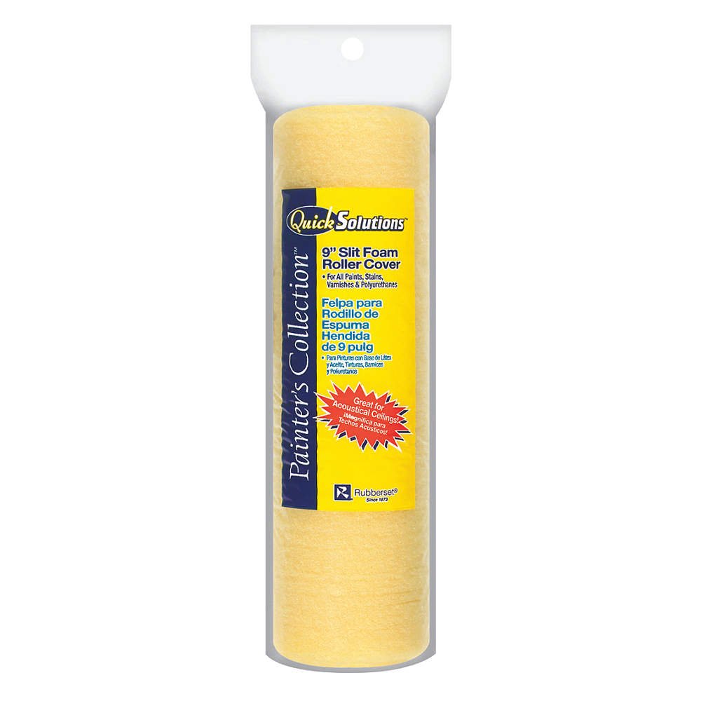 9 Inch Paint Roller Cover with 3/16 Inch Nap - Professional Smooth Finish Roller Sleeve for Walls, Ceilings & DIY Home Painting Projects