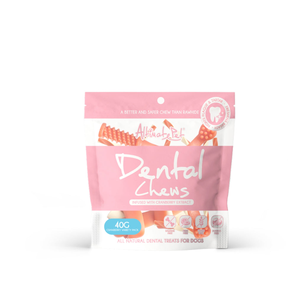 Altimate Pet Dog Dental Chew 150g - Natural Milk Mint Cranberry Flavor Dental Treats for Dogs | Fights Plaque & Tartar | Healthy Teeth & Fresh Breath | Perfect for Daily Oral Care & Training Rewards