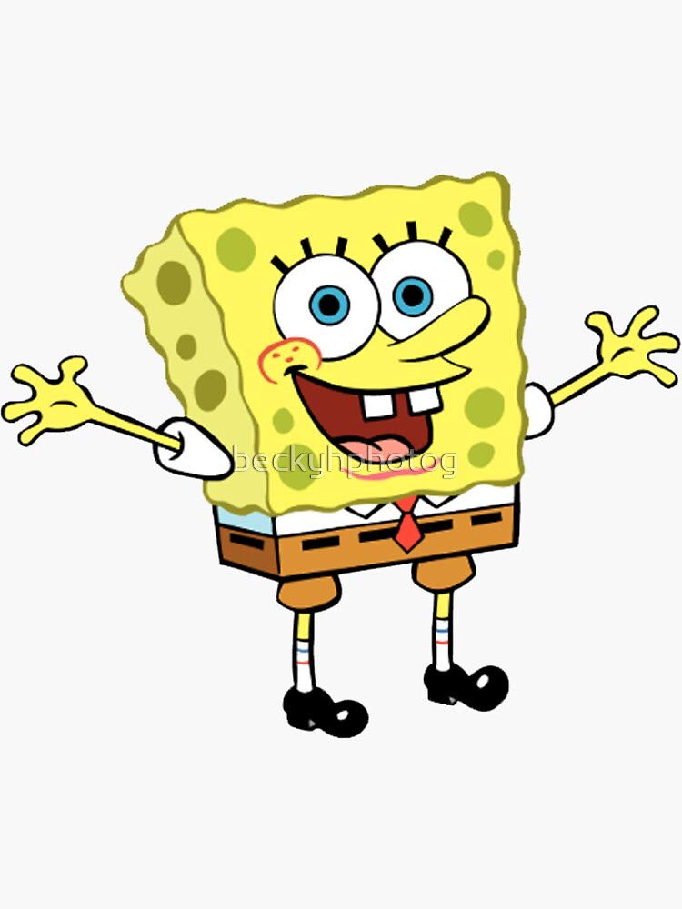 SpongeBob Sticker Pack - Waterproof Decal Stickers for Hydro Flask, Laptop, Skateboard & More - Fun Decorative Stickers for Water Bottles, Electronics & Outdoor Gear