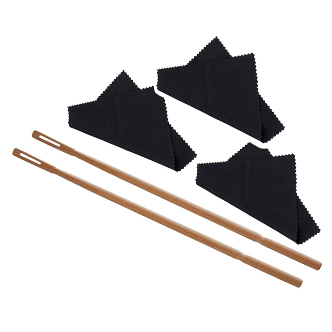 TOYANDONA 2-Piece Flute Cleaning Kit - Flute Cleaning Rod, Swab & Polishing Cloth for Flute Maintenance - Perfect for Musicians, Students & Band Practice