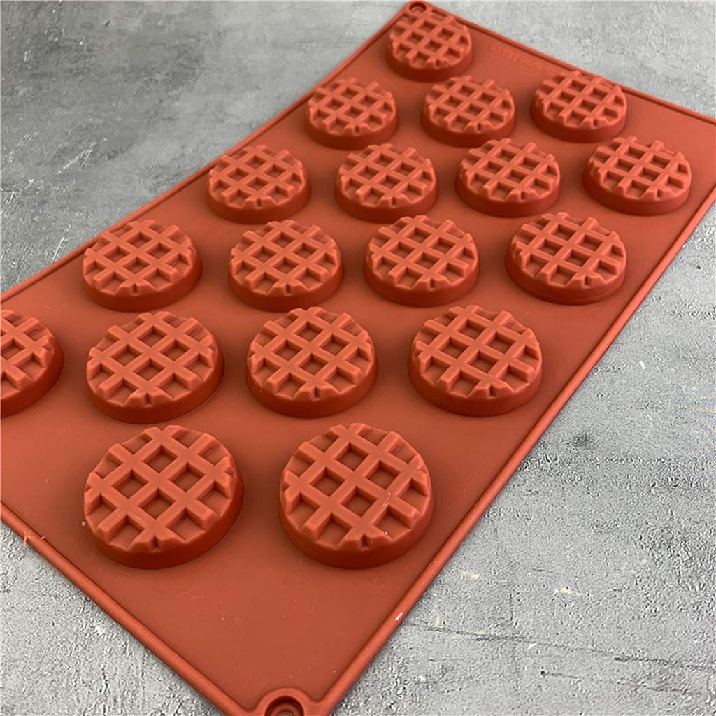 Lehaha 18-Cavity Silicone Waffle Mold - Nonstick Baking Pan for Waffles, Cakes, Cookies & Chocolate - Perfect for Home Baking, Party Treats and DIY Desserts