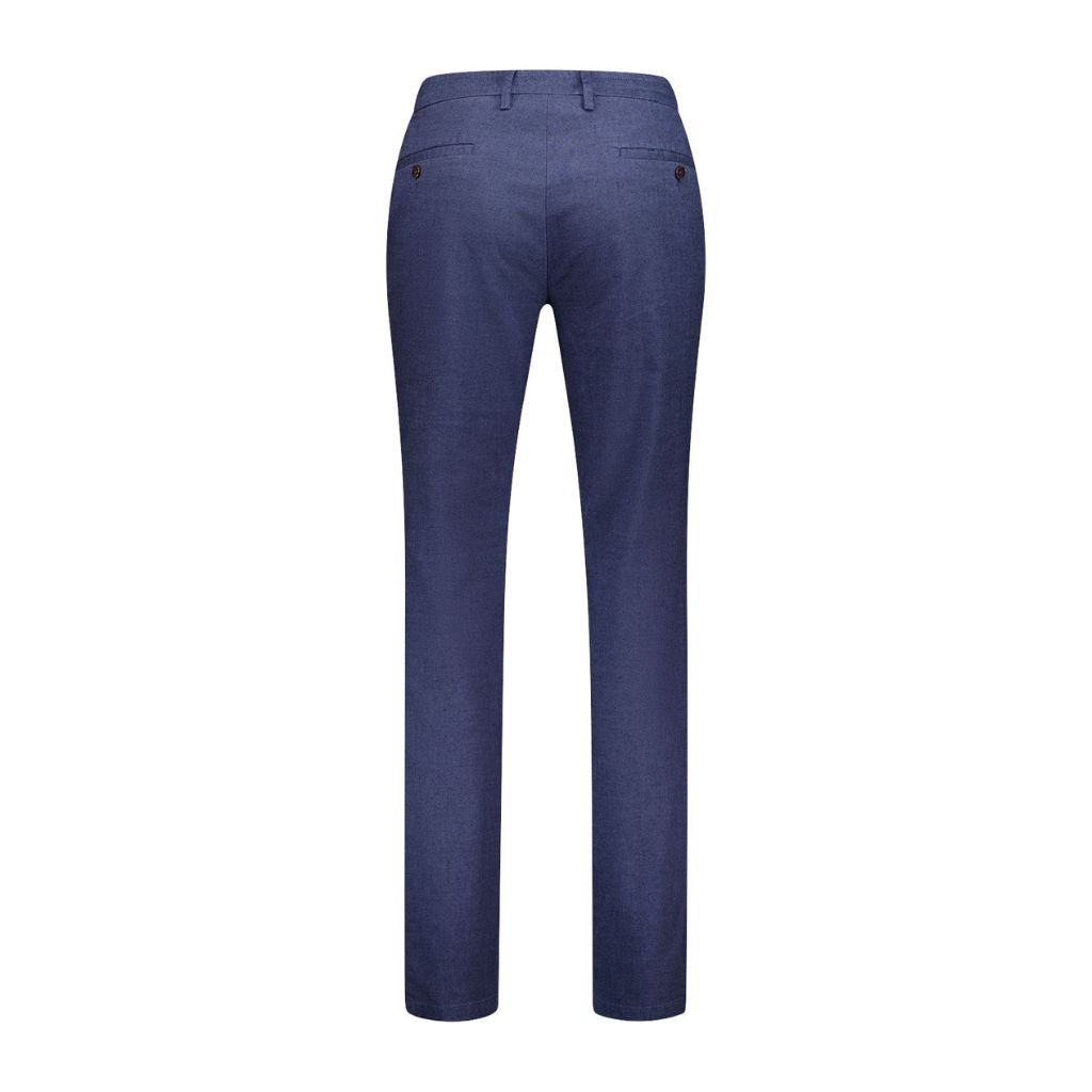 GARDEUR Men's Tonic Flannel Chino Pants in Navy Blue - Comfortable Casual & Office Wear for Fall & Winter
