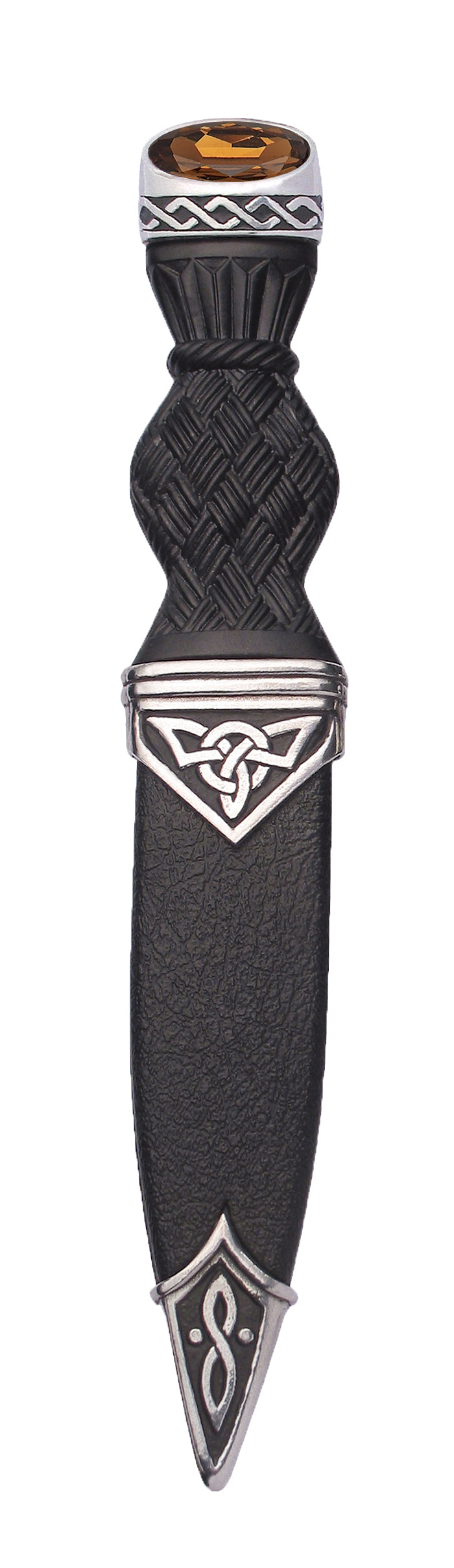 Authentic Celtic Design Sgian Dubh Knife SD36 - Highland Dress Accessory for Weddings & Scottish Events