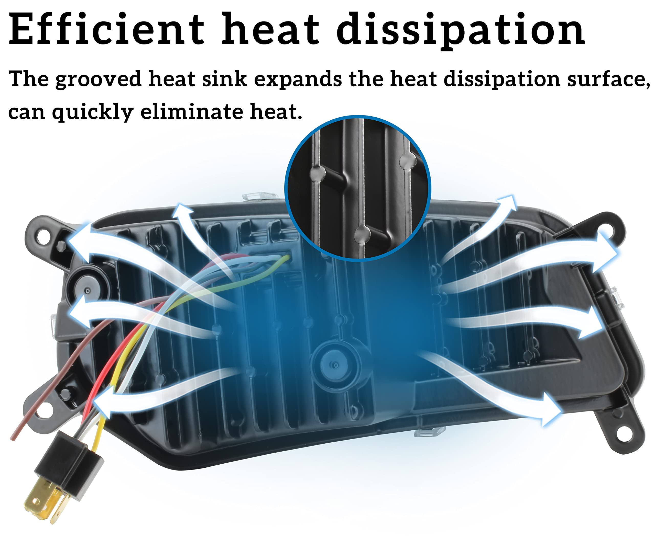 Can-Am Spyder F3 LED Headlight Assembly with DRL & Turn Signal Lights - High-Performance Replacement Headlamps for All F3 Models (2PCS) - Perfect for Night Riding & Enhanced Visibility