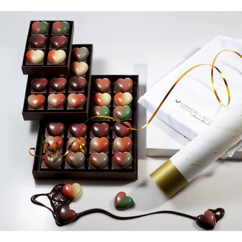 Premium Heart-Shaped Chocolate Gift Basket - 42-Piece Gourmet Holiday Treats Box for Christmas, Thanksgiving, Halloween, Birthdays & Corporate Gifts | Elegant Present for Men & Women | Perfect for Valentine's Day, Anniversaries & Get-Well Wishes