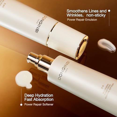 Donginbi Red Ginseng Power Repair Essential Skin Care Set - Anti-Aging Face Essence, Wrinkle Reduction, Korean Beauty Routine | Perfect for Daily Skincare & Easter Gift Baskets