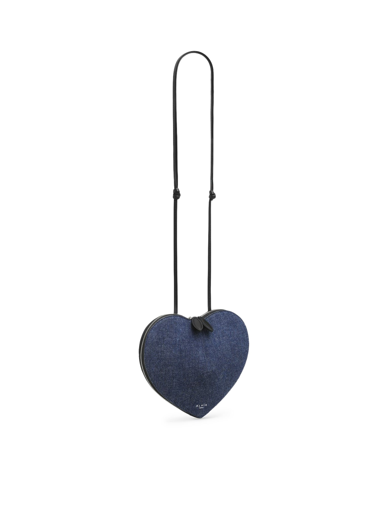 LE CŒUR Denim and Leather Crossbody Bag - Stylish Women's Fashion Accessory for Everyday Use, Work, and Travel