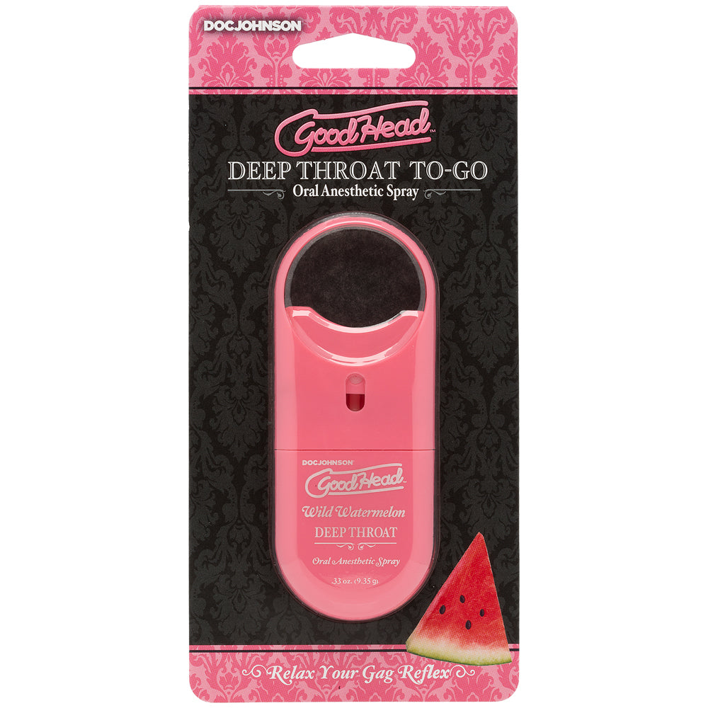 GoodHead To Go Deep Throat Oral Anesthetic Spray - Numbing Spray for Oral Sex & Dental Comfort - Perfect for Travel & Sensitive Mouth Care