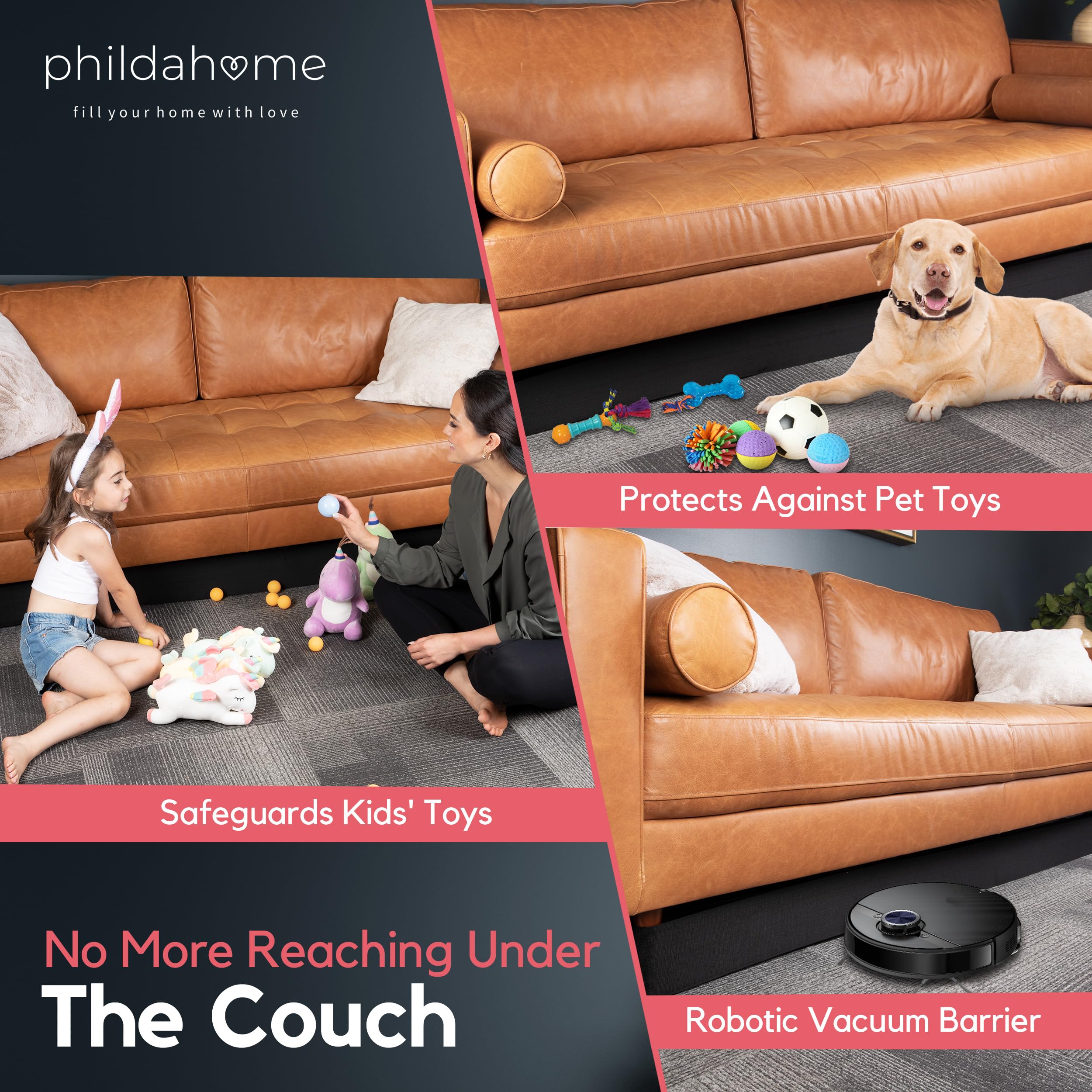 Under Couch Blocker for Kids and Pets - 132