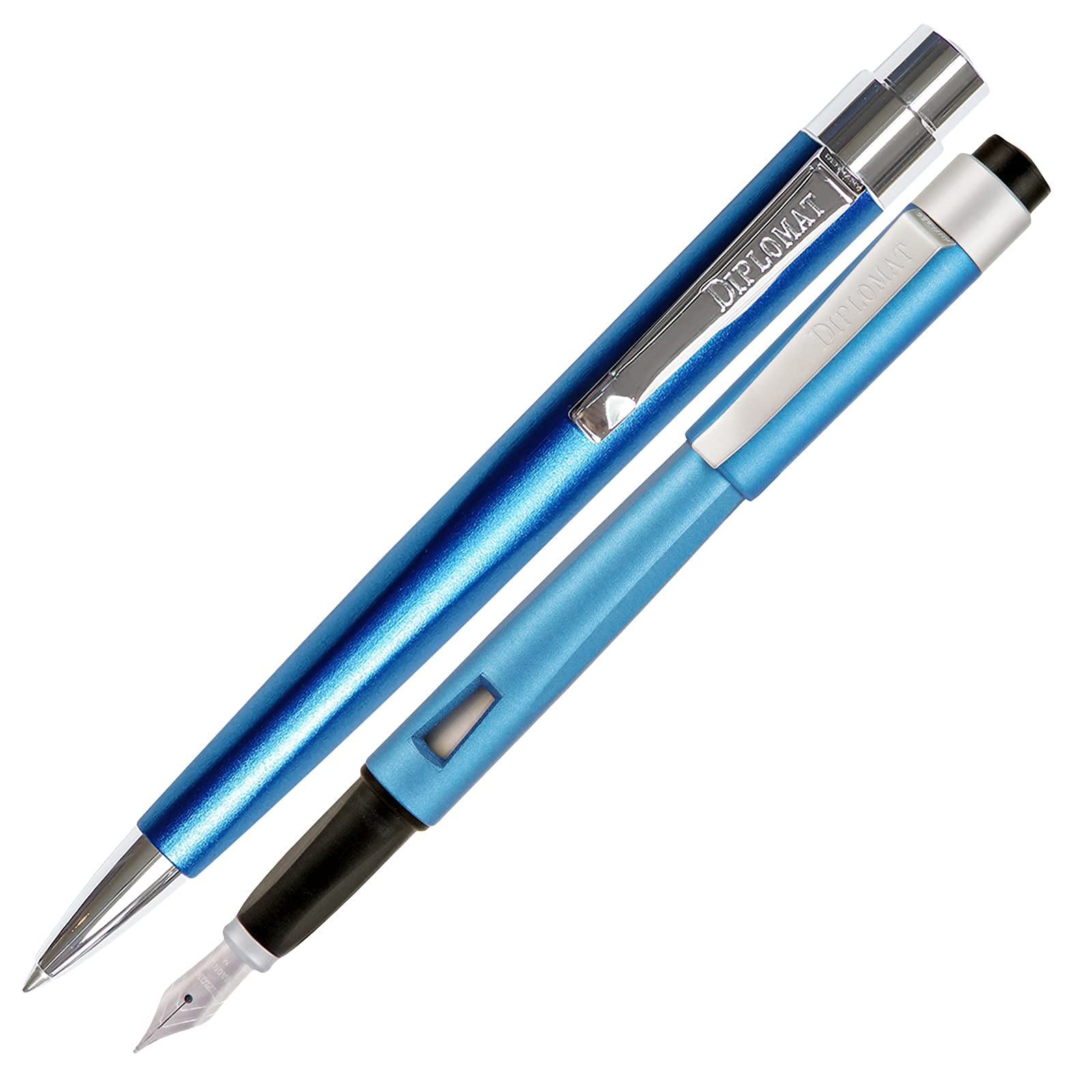 Diplomat Magnum Aegean Blue Fountain Pen Set - Premium Writing Instrument for Office, School & Gifting