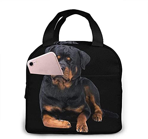 Insulated Rottweiler Dog Lunch Box - Leakproof Thermal Lunch Bag for Men & Women - Perfect for Work, School, Gym & Travel