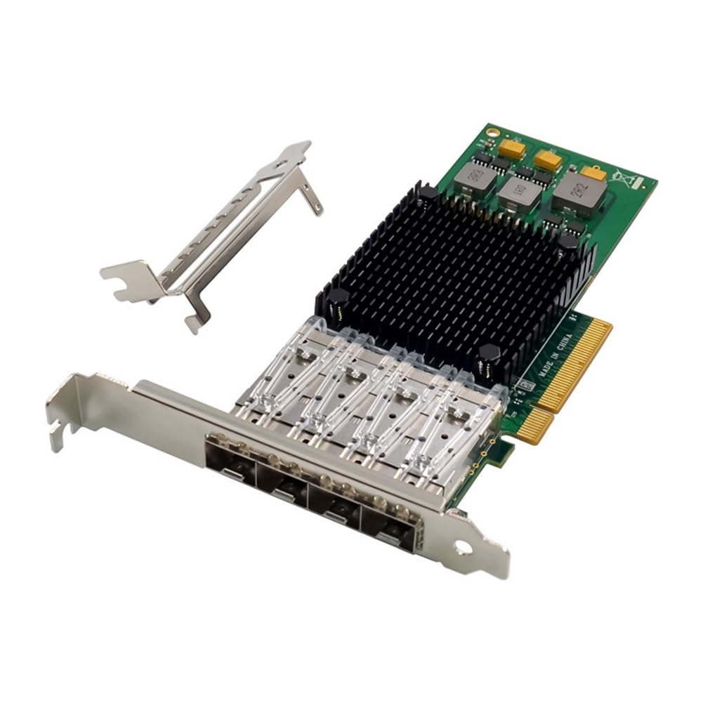 BCM57840 4-Port 10G SFP+ PCIe Server Network Card - High-Speed Fiber Ethernet Adapter for Data Centers, Cloud Computing & Enterprise Networks