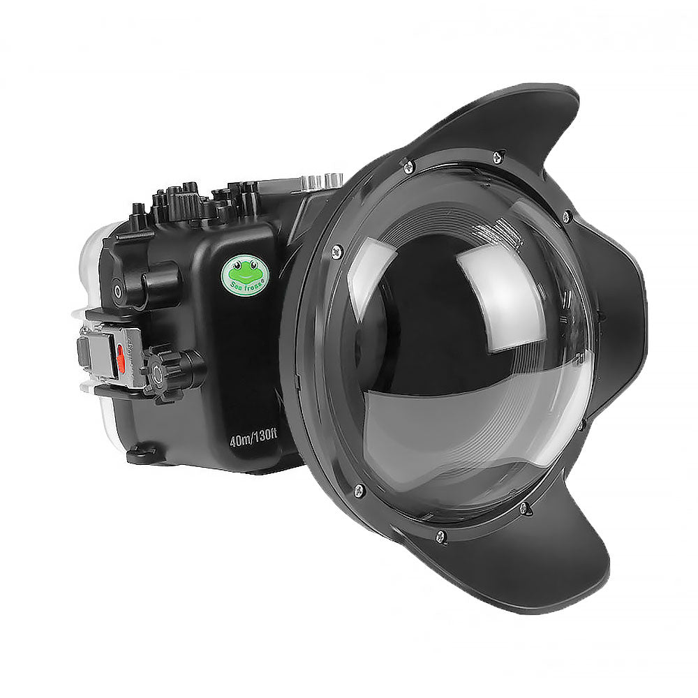 Seafrogs 40M/130FT Underwater Waterproof Camera Housing Case with 6