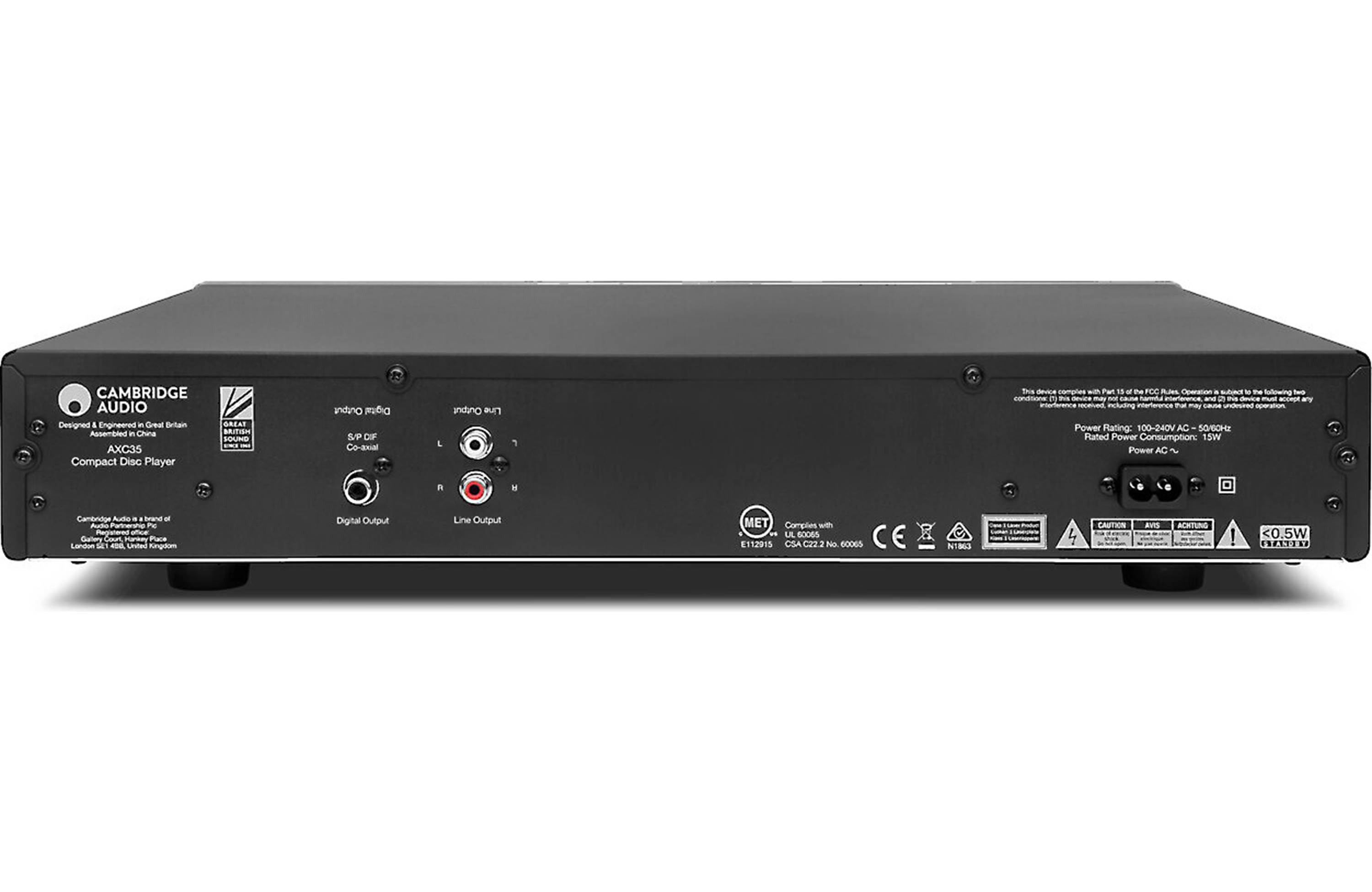 Cambridge Audio AXC35 High Fidelity CD Player - Premium Sound Quality for Home Audio & Music Enthusiasts | Perfect for Living Room, Office & Audiophile Setups