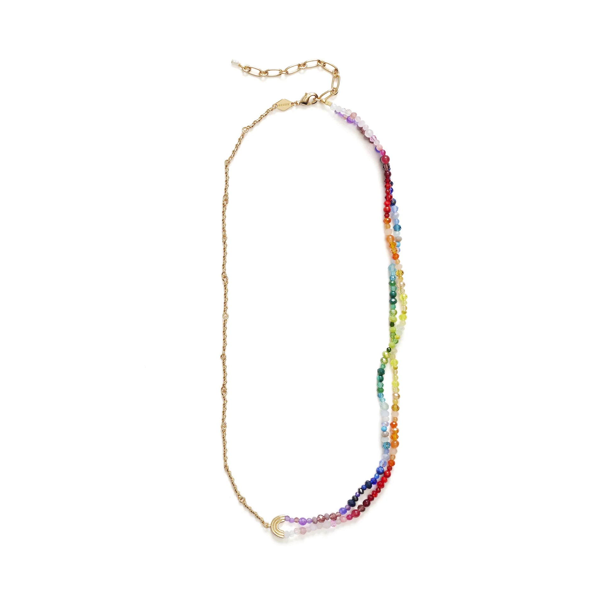 Double Rainbow Necklace - Dainty Gold Layered Necklace for Women, Trendy Minimalist Jewelry Gift for Her | Perfect for Everyday Wear, Date Nights & Special Occasions