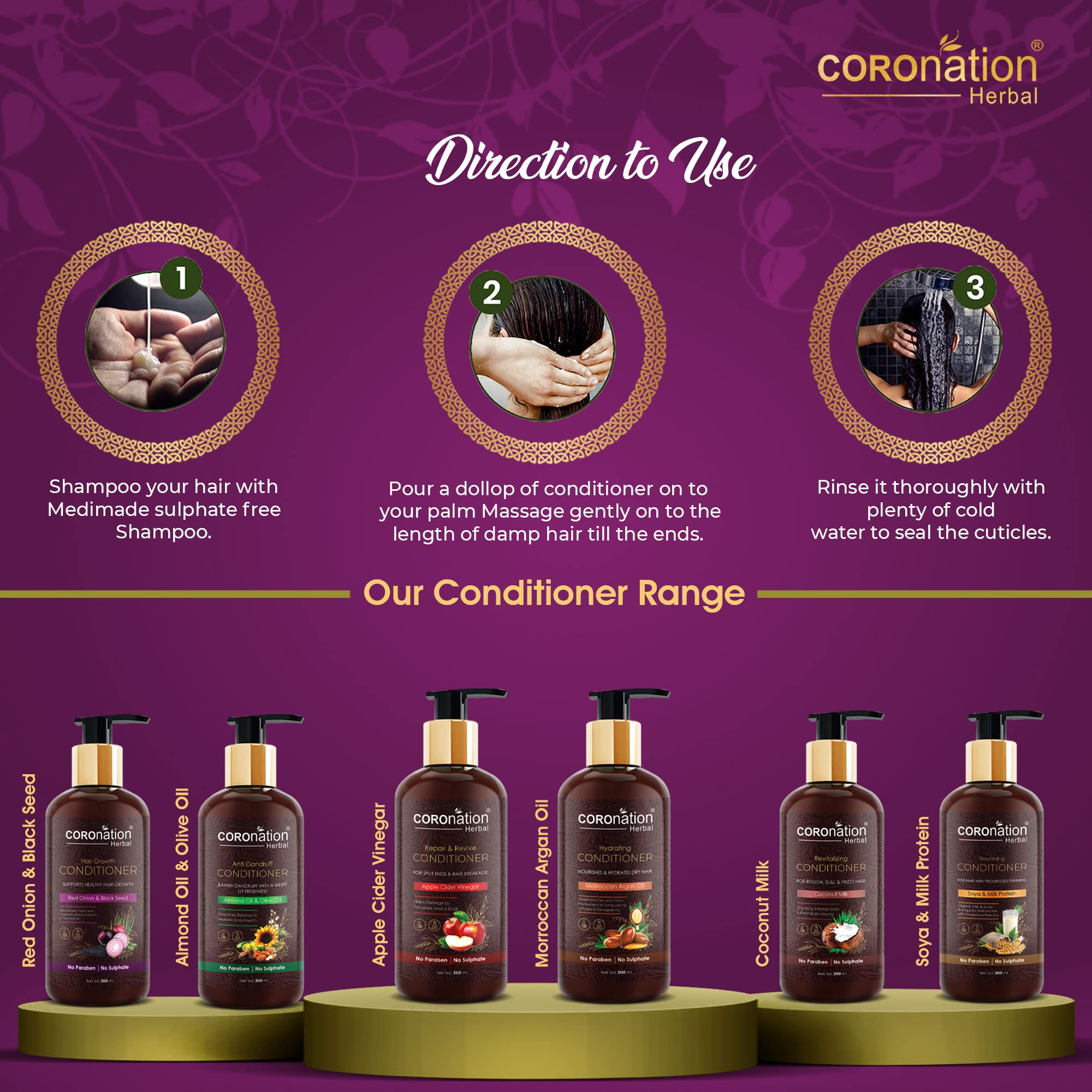 Best Herbal Red Onion & Black Seed Oil Hair Conditioner for Men & Women - Promotes Hair Growth, Reduces Hair Fall & Dandruff - Prevents Split Ends & Premature Graying - Natural Solution for Thicker, Healthier Hair - Perfect for Daily Hair Care & Scalp Treatment
