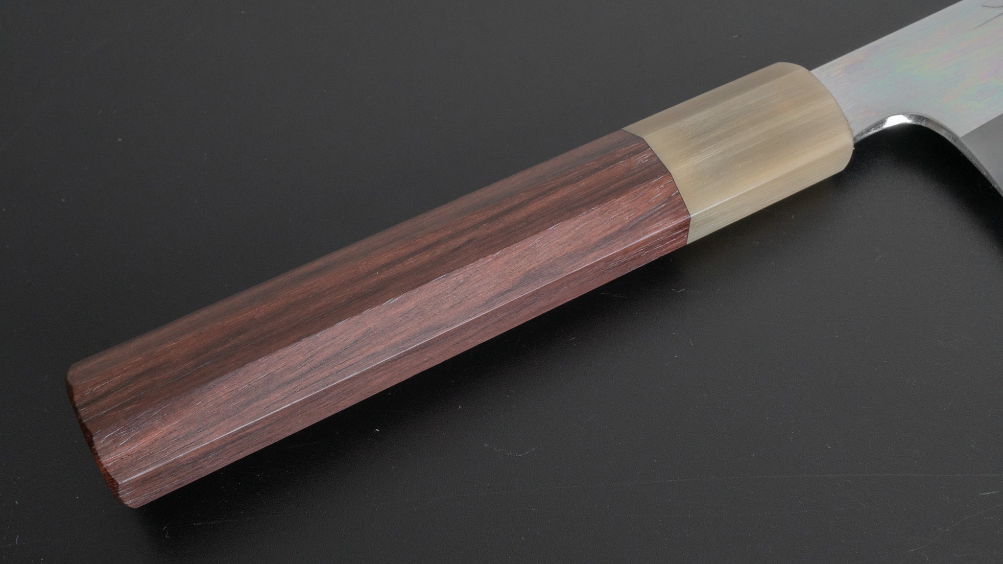 Hitohira Togashi White #1 Stainless Clad Kiritsuke Gyuto 210mm Chef Knife - Mirror Polished Blade with Taihei Rosewood Handle - Perfect for Sushi, Sashimi & Japanese Cuisine Preparation