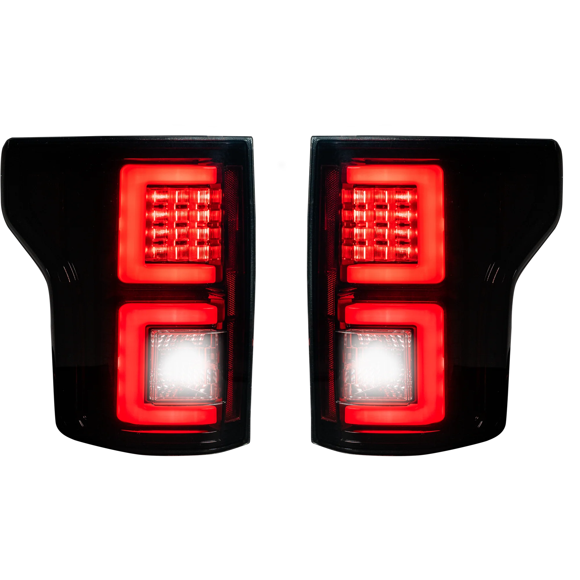Ford F150 2015-2017 LED Tail Lights - Smoked Black Lens - High Performance Brake Lights for Pickup Trucks - Perfect for Night Driving & Off-Road Adventures