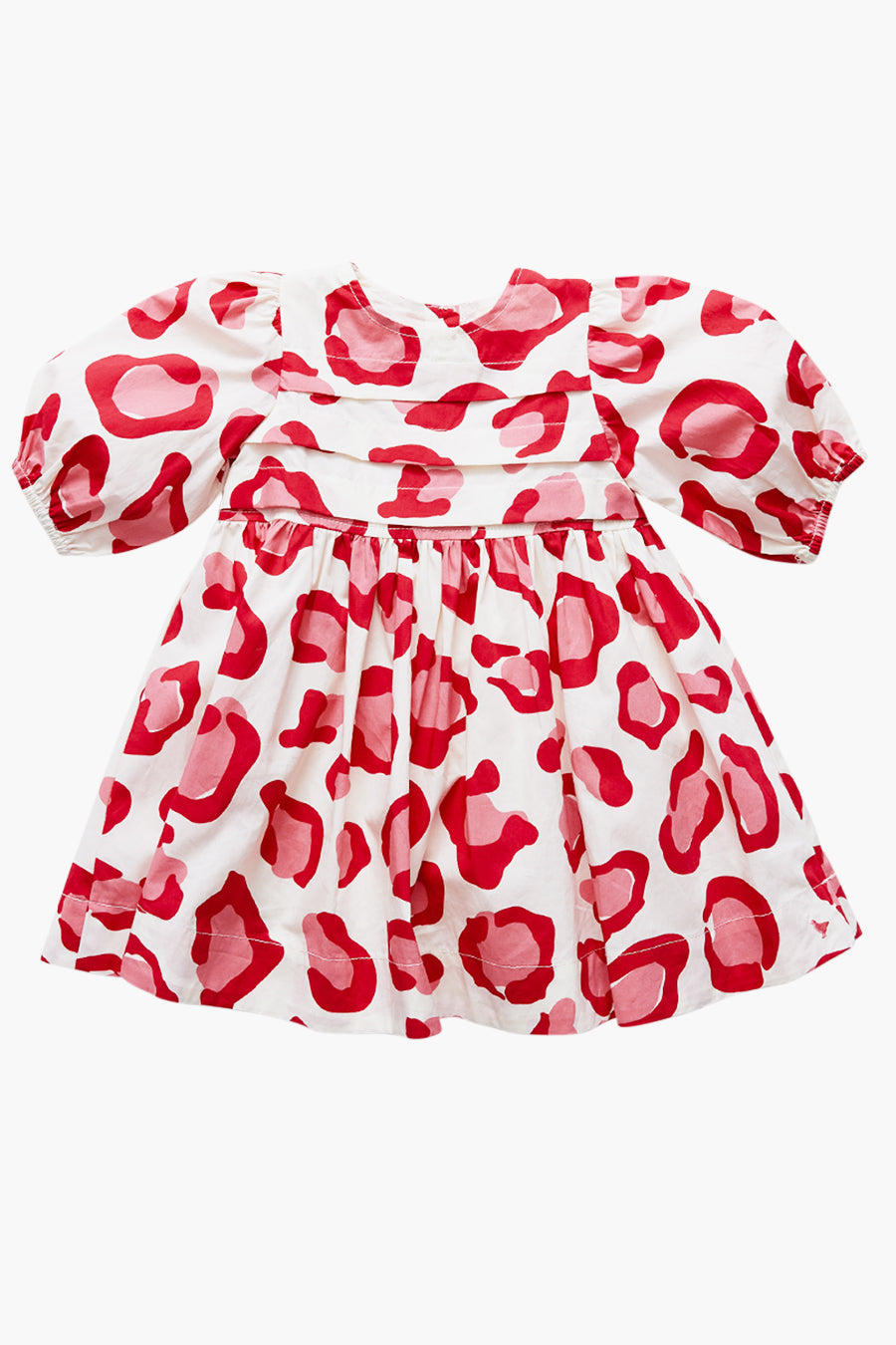 Girls Pink Chicken Print Evelyn Dress for Valentine's Day - Perfect for Parties, School Events & Photo Shoots