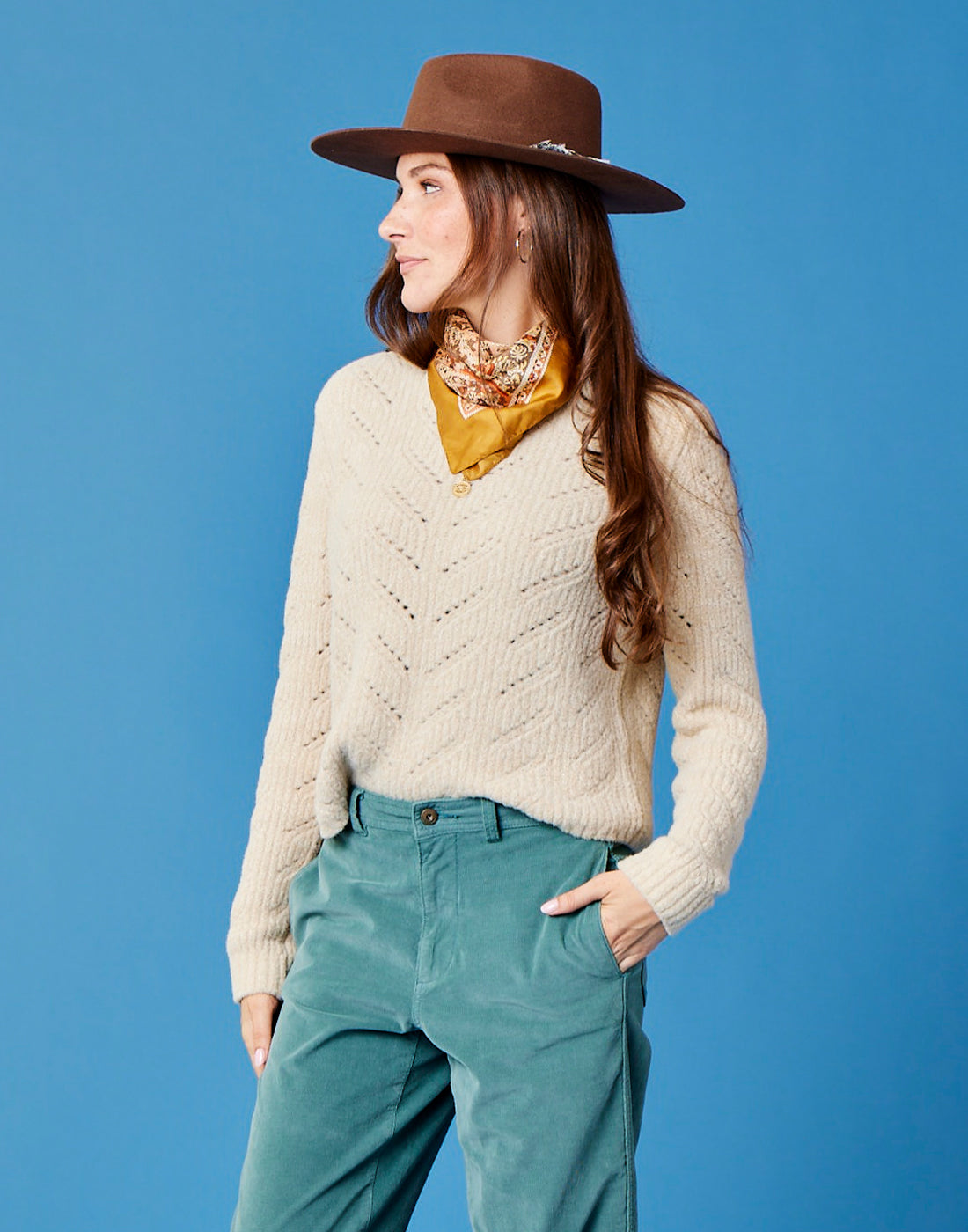 Monroe Sweater - Light Khaki Heather | Cozy Knit Pullover for Women | Perfect for Fall & Winter Layering | FINAL SALE