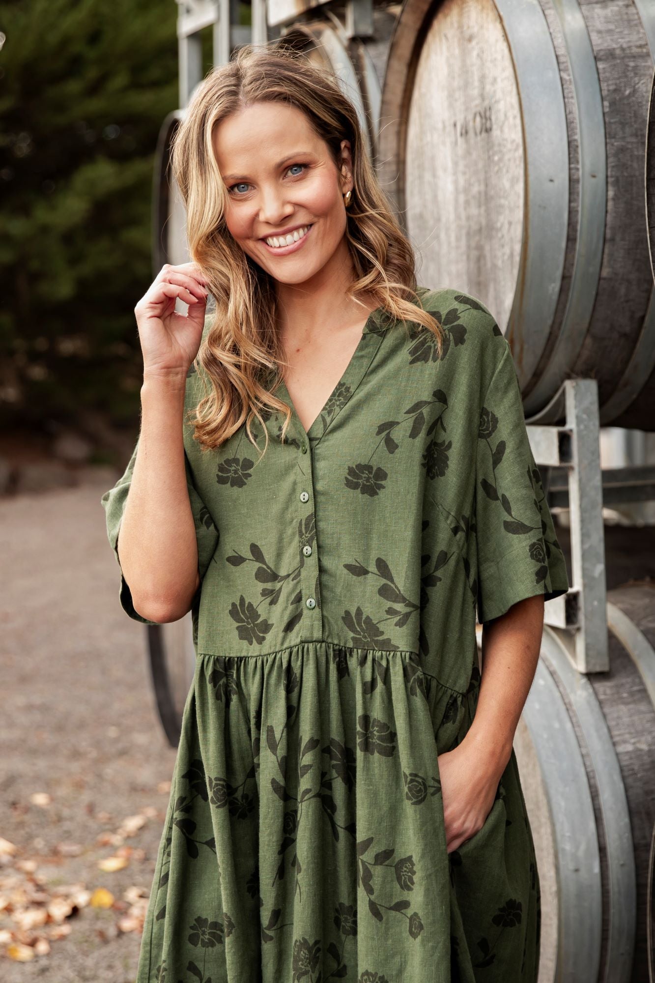 Elm Bramble Dress - Floral Print Summer Dress for Women | Casual & Boho Style | Perfect for Beach, Vacation & Outdoor Events