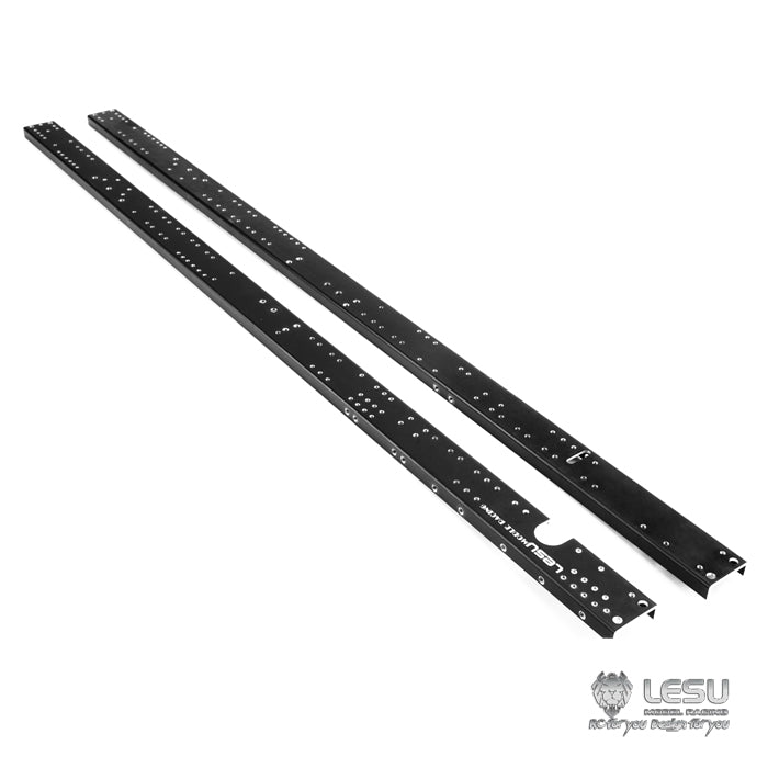 1/14 Scale CNC Metal Chassis Rail Set for 6x6 RC Tipper Truck | Radio Controlled Dump Truck Hydraulic System | DIY Model Car Parts | Perfect for RC Construction Vehicle Simulation & Off-Road Play