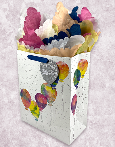 Balloon Splash Garden Gift Bags - Waterproof Party Favor Bags for Outdoor Celebrations, Birthdays & Pool Parties