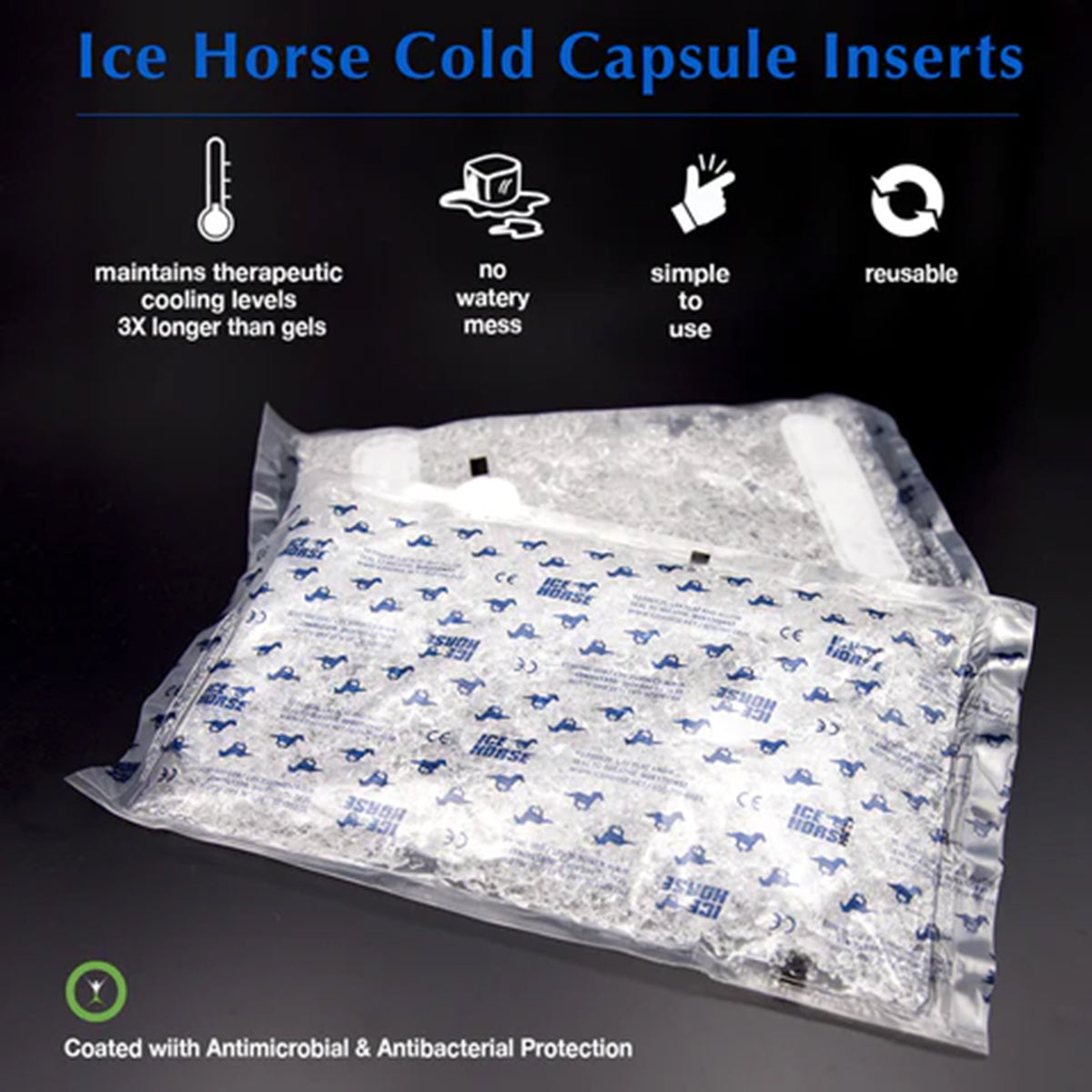 Ice Horse Knee to Ankle Wrap - Compression Support for Joint Pain Relief, Sports Recovery & Arthritis - Ideal for Running, Basketball, Workout & Daily Use