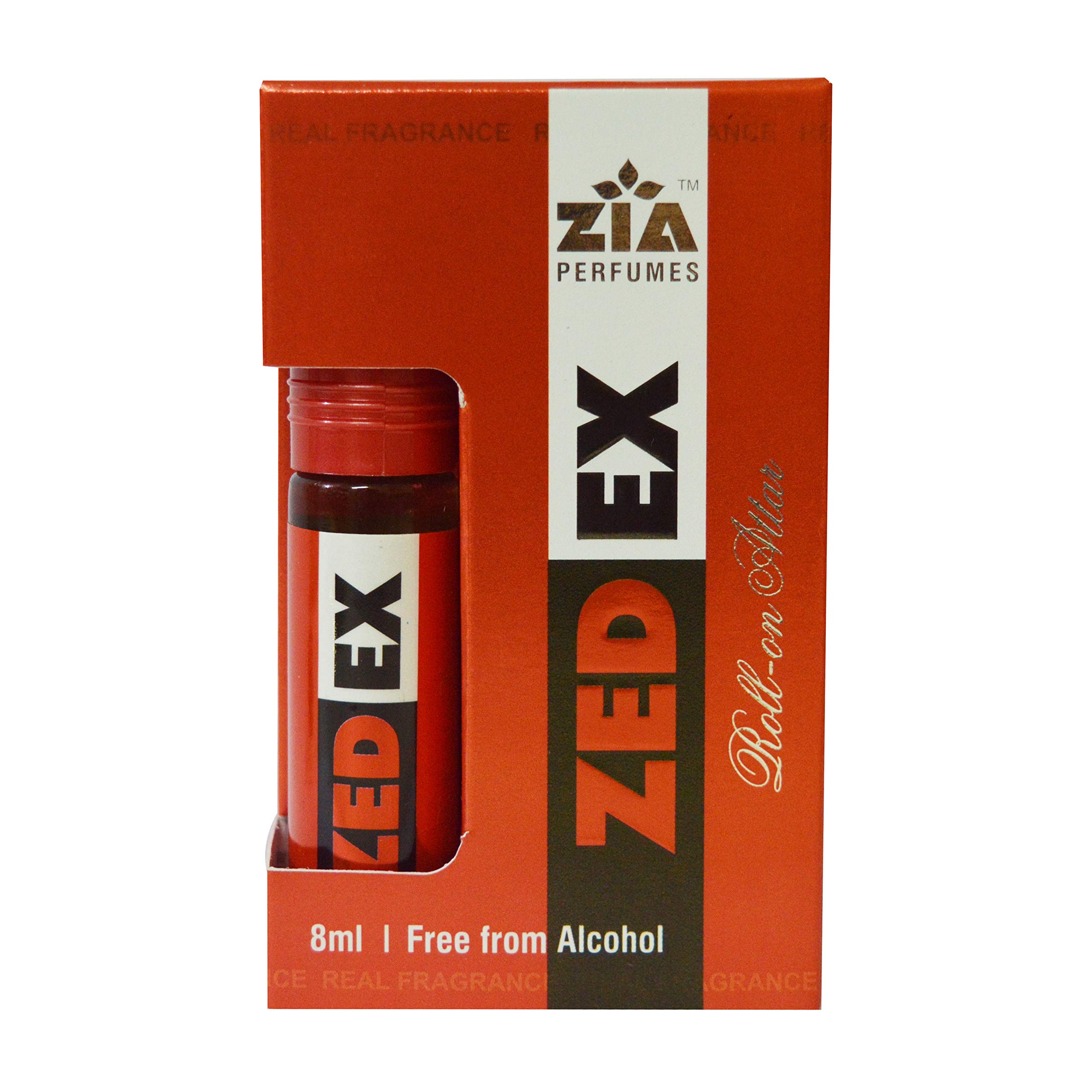 ZIA Zed Ex 8ml Roll-On Attar Perfume for Men & Women | Alcohol-Free Fragrance Oil | Long Lasting Scent for Daily Wear, Office & Special Occasions