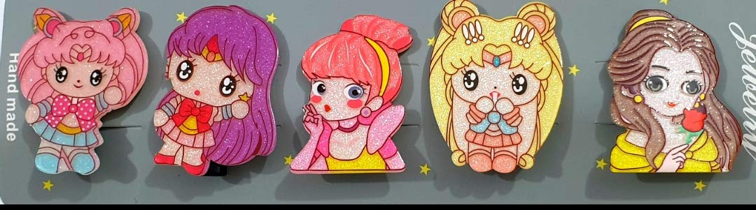 HOMEMATES 5pcs Baby Girls Hair Clips Set - Colorful Toddler Barrettes Hair Accessories for Infants & Kids - Perfect for Daily Wear, Parties & Photo Shoots