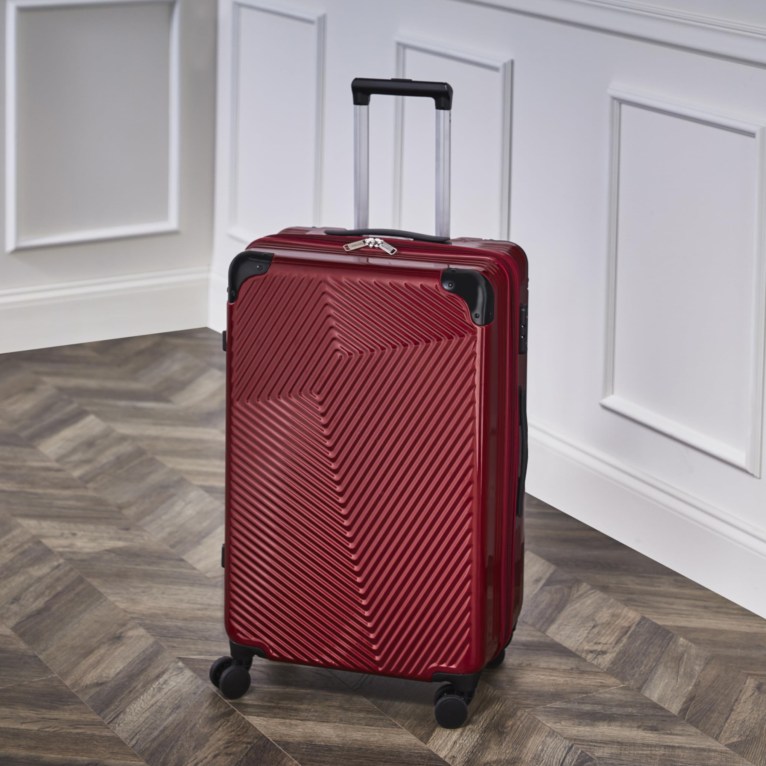 Wine Enthusiast Vino-Voyage TSA-Approved 12-Bottle Wine Suitcase - Premium Wine Travel Carrier for Airplane & Road Trips - Perfect for Vacation, Gifts & Wine Tours
