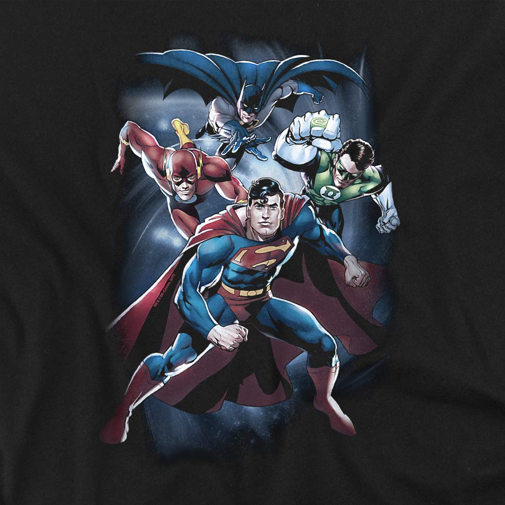 Justice League Cosmic Crew Unisex T-Shirt for Men & Women | DC Comics Superhero Graphic Tee | Casual Wear & Cosplay