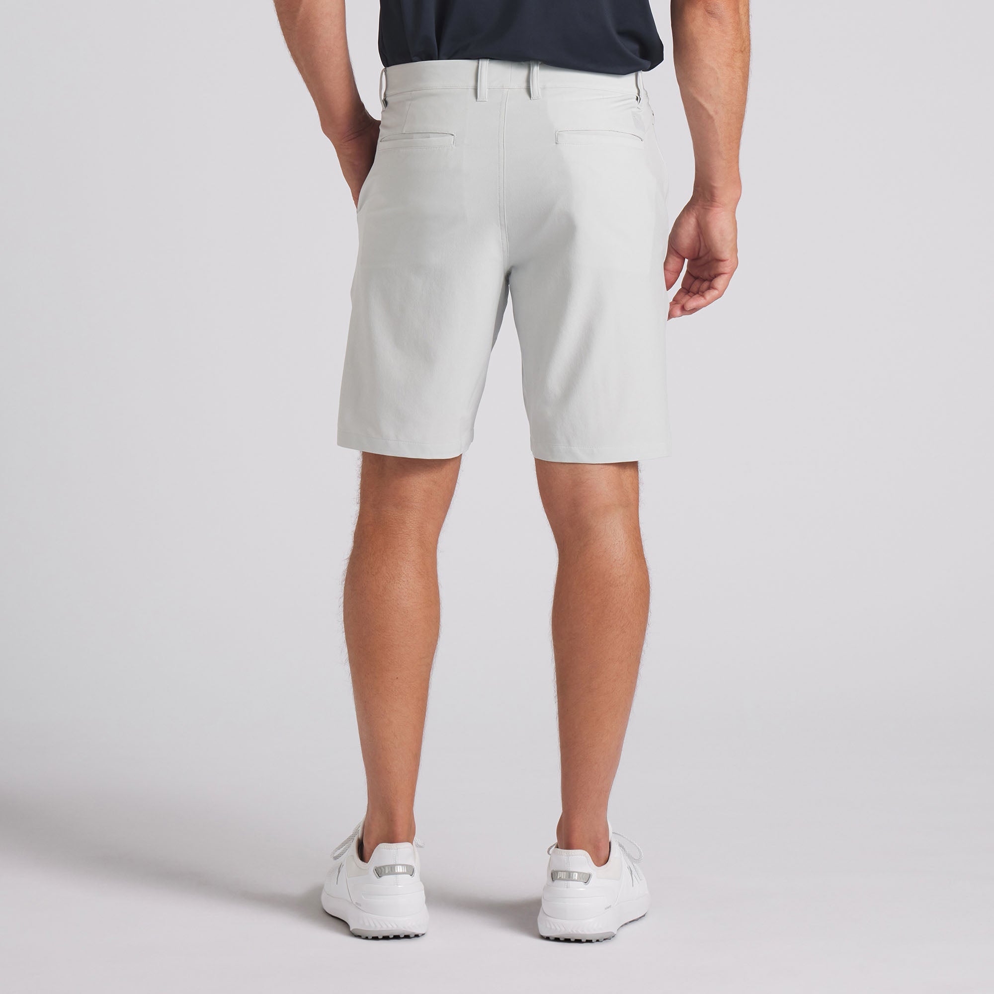 101 Solid 9 Golf Shorts for Men - Comfortable & Breathable Ash Gray Athletic Shorts | Perfect for Golfing, Running & Casual Wear
