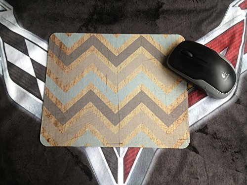Turquoise Chevron Mouse Pad - Non-Slip Ergonomic Gaming Mousepad for PC & Laptop - Perfect for Office, Gaming & Home Workspace