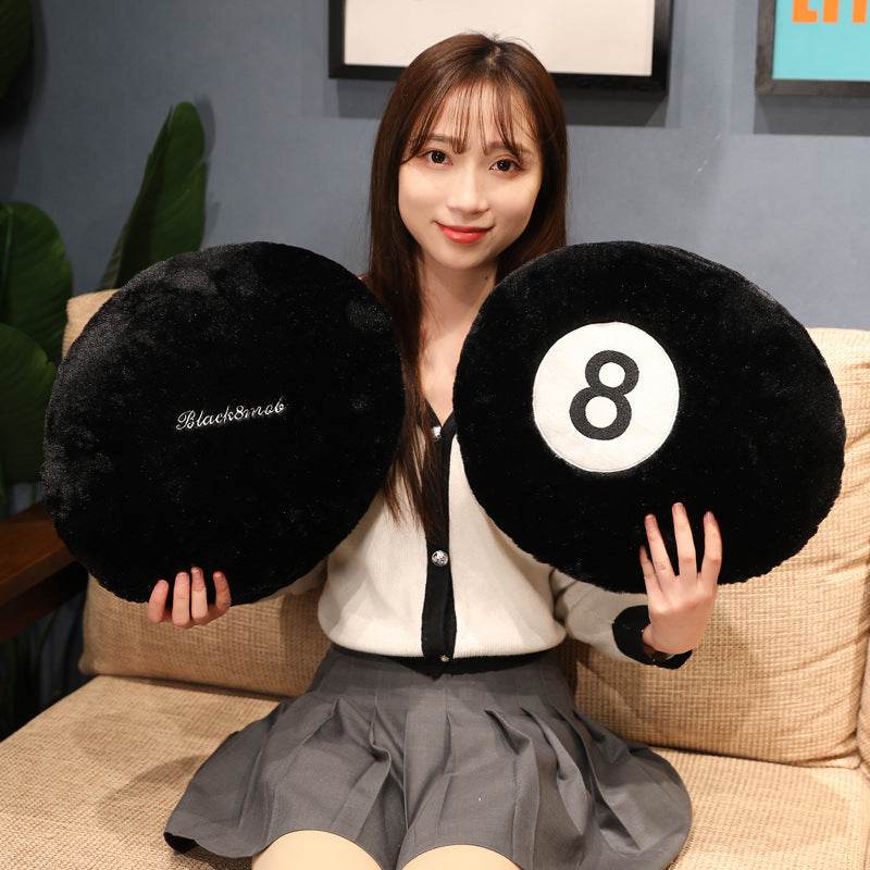 Unique Billiards Ball Plush Toy - Cute & Soft Stuffed Pool Ball for Game Room Decor, Kids Gift & Sports Fan Collectibles