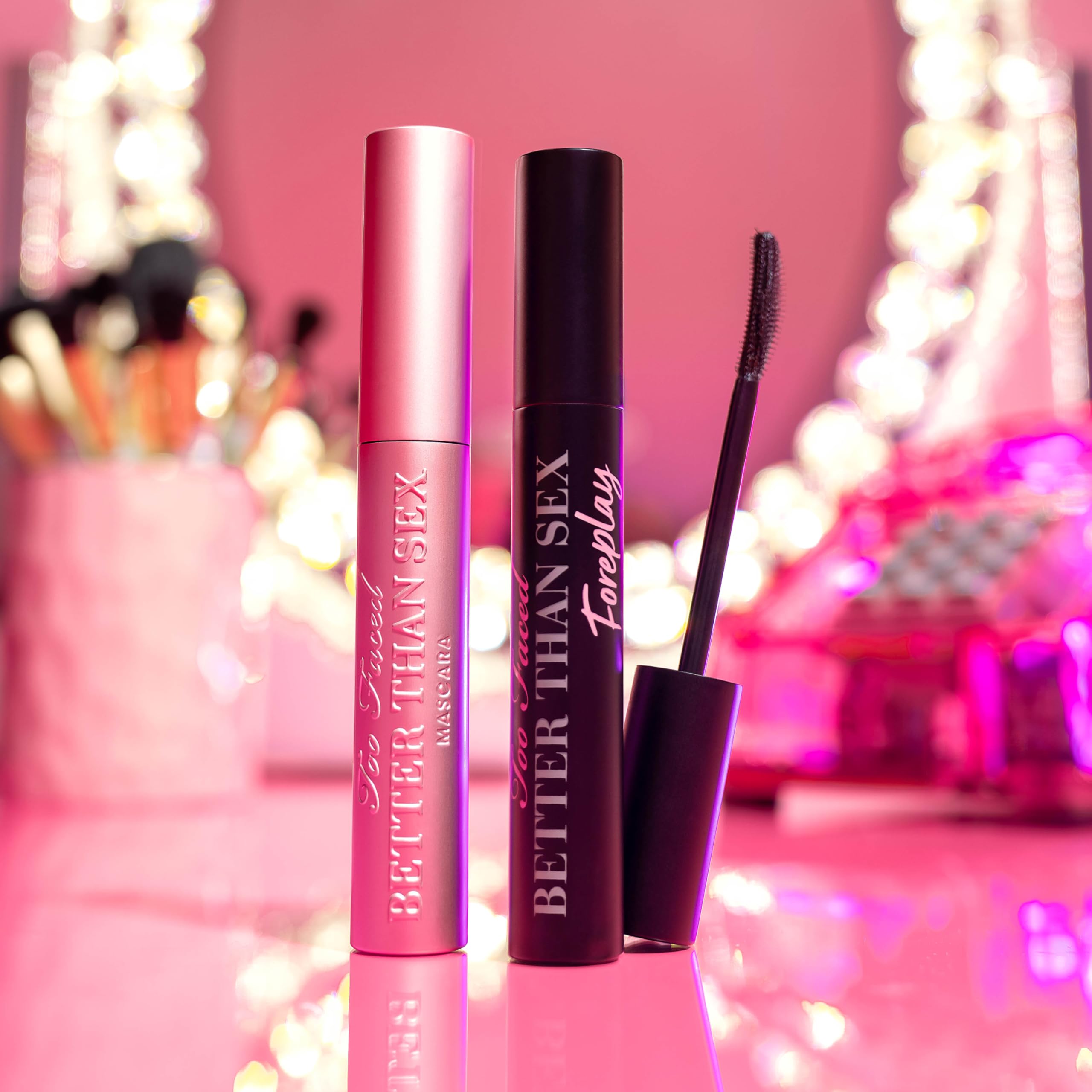 Too Faced Better Than Sex Foreplay Mascara Primer - Long Lasting Volumizing Lash Enhancer for Dramatic Eye Makeup | Perfect for Date Night & Special Occasions