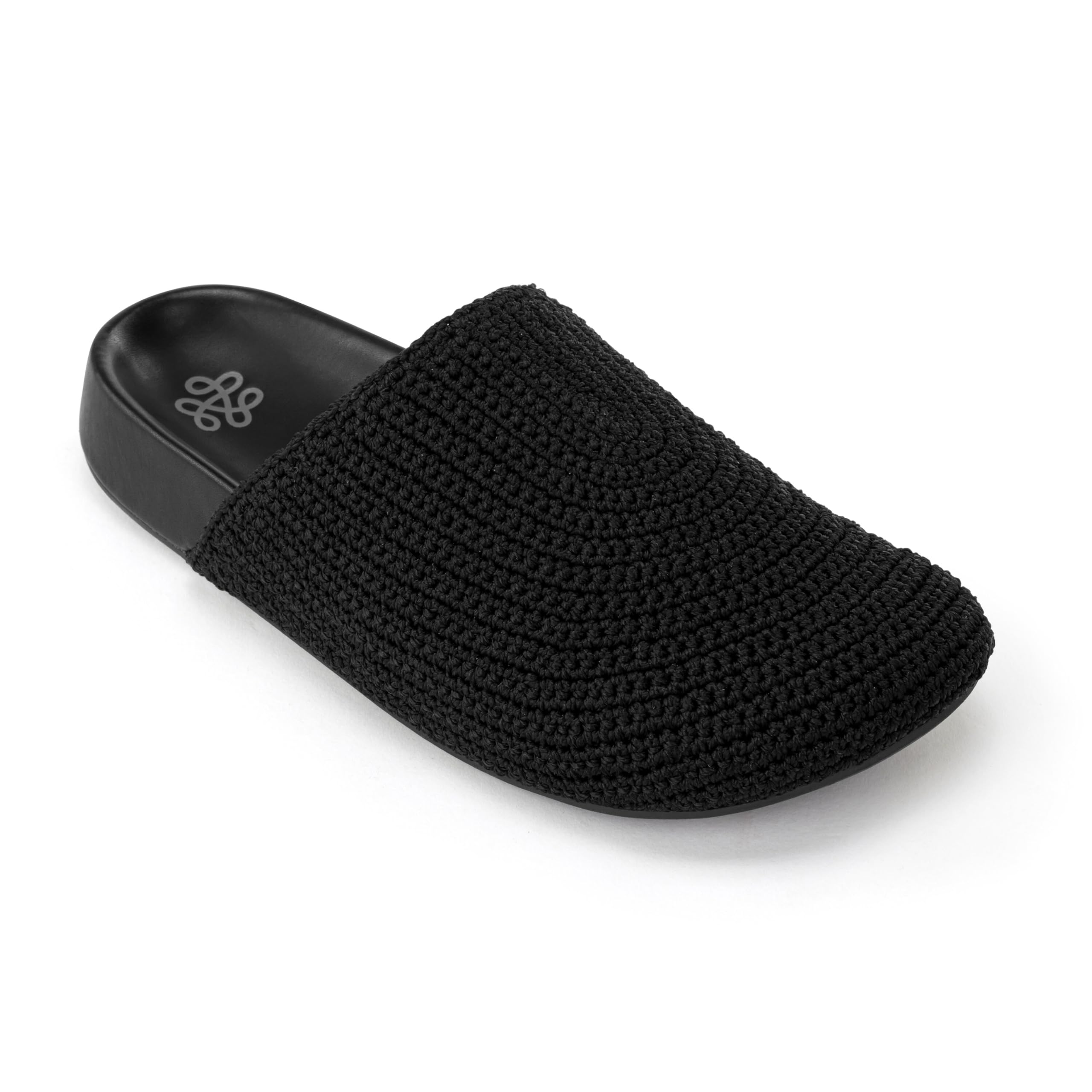 The Sak Bolinas Crochet & Leather Slip-On Clogs for Women - Comfortable Handmade Shoes for Casual Wear, Beach, and Home Use