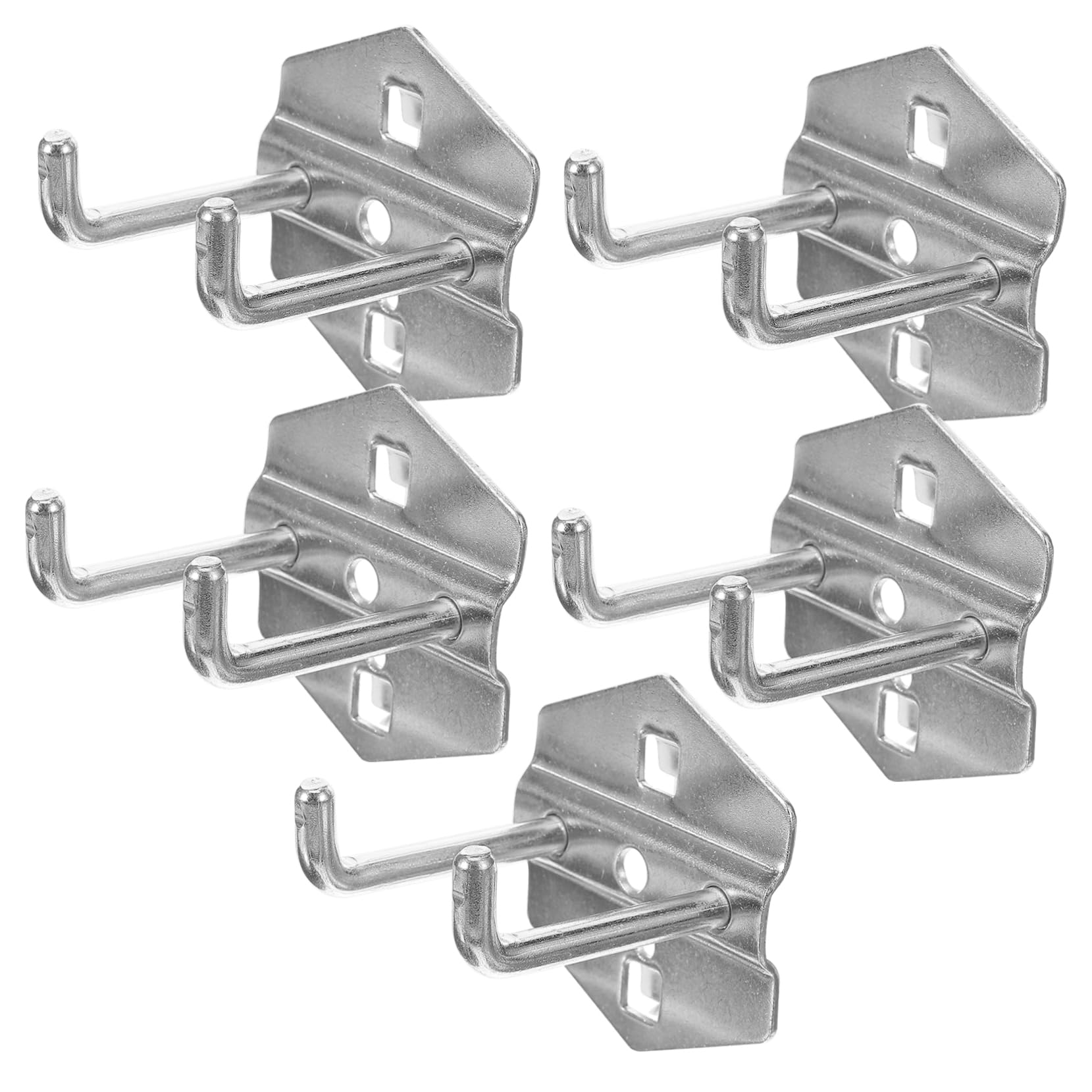 Angoily 5-Pack Metal Storage Hooks - Heavy Duty Wall Hanging Hooks for Home, Garage & Workshop Organization - Perfect for Hanging Tools, Keys, Coats & More