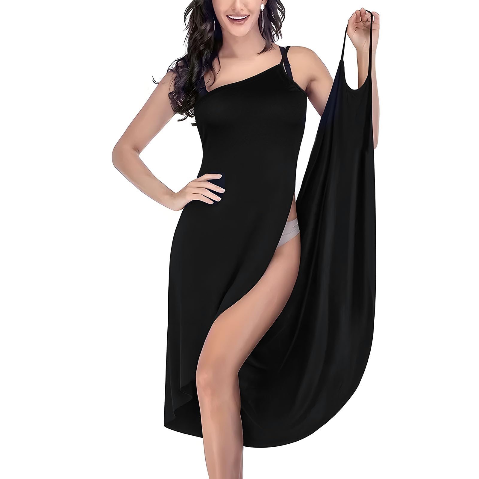 2024 New Women's Swimwear Cover Ups - Summer Spaghetti Strap Beach Dresses, Wrap Midi Sun Dresses for Women | Perfect for Poolside, Beach Vacations & Resort Wear